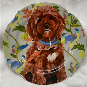 Jay McClellan, Studio Bone Appetit Dessert Plate Set  Snacks in a Scarf.  8.5"